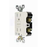 Leviton SmartlockPro 15 Amp 125-Volt Self-Test Tamper-Resistant GFCI Outlet with Audible Trip Alert, White
