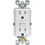 Leviton 15 Amp 125-Volt SmartlockPro SmarTest Self-Test Tamper-Resistant Duplex GFCI Outlet, White (GFTR1-KW)