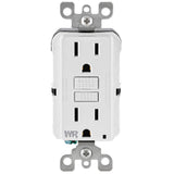 Leviton 15 Amp 125-Volt Duplex Self-Test Tamper-Resistant/Weather-Resistant GFCI Outlet, White
