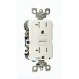 Leviton 20 Amp 125-Volt Duplex Self-Test Tamper-Resistant/Weather-Resistant GFCI Outlet, White (R92-GFWT2-0KW)