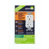 Leviton 20 Amp 125-Volt Duplex Self-Test Tamper-Resistant/Weather-Resistant GFCI Outlet, White (R92-GFWT2-0KW)