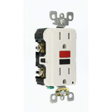 Leviton 15 Amp 125-Volt Self-Test Tamper-Resistant GFCI Outlet, White