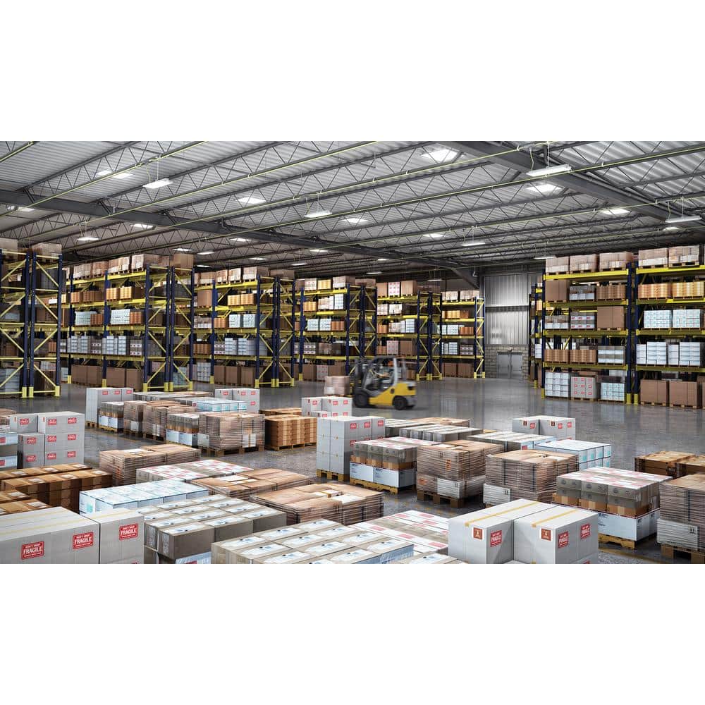 Lithonia Lighting Contractor Select I-Beam 2 ft. 400-Watt Equivalent Integrated LED Dimmable White High Bay Light Fixture, 4000K