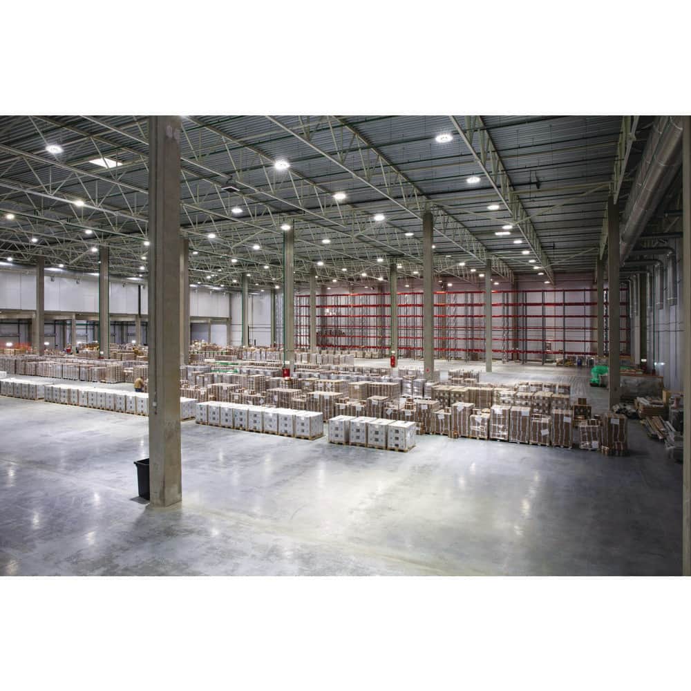 Lithonia Lighting Contractor Select CPRB 400-Watt Equivalent Integrated LED White High Bay Light Fixture, Switchable CCT