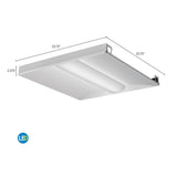 Lithonia Lighting 2 ft. x 2 ft. 30-Watt White Integrated LED Troffer