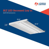 Lithonia Lighting 34-Watt White Integrated LED Troffer