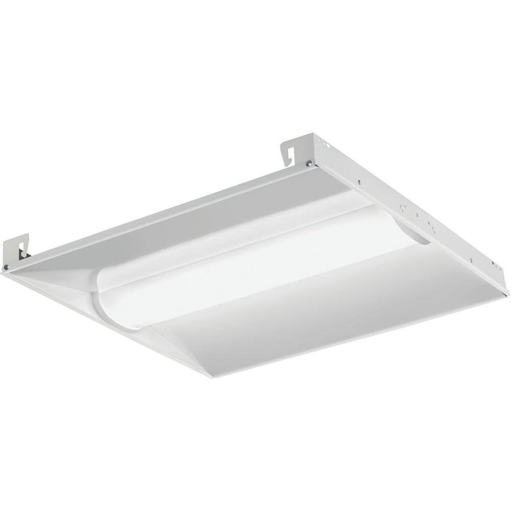 Lithonia Lighting Contractor Select BLC 2 ft. x 2 ft. 34 -Watt Equivalent Integrated LED White 3300 Lumens Curved Center Basket Troffer