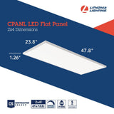 Lithonia Lighting Contractor Select CPANL DCMK 2 ft. x 4 ft. 4000 Lumens Integrated LED Panel Light Switchable Color Temperature