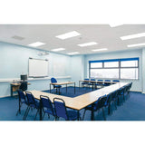 Lithonia Lighting Contractor Select CPX 2 ft. x 4 ft. White Integrated LED 4692 Lumens Flat Panel Light, 4000K