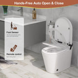 Logmey Elongated Smart Toilet | Heated Seat, Auto Flush, Night Light, Remote Control | MT-7G610