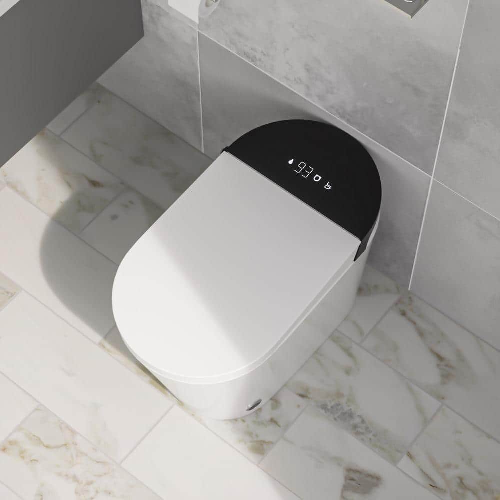 Logmey Elongated Smart Toilet | Heated Seat, Auto Flush, Night Light, Remote Control | MT-7G610