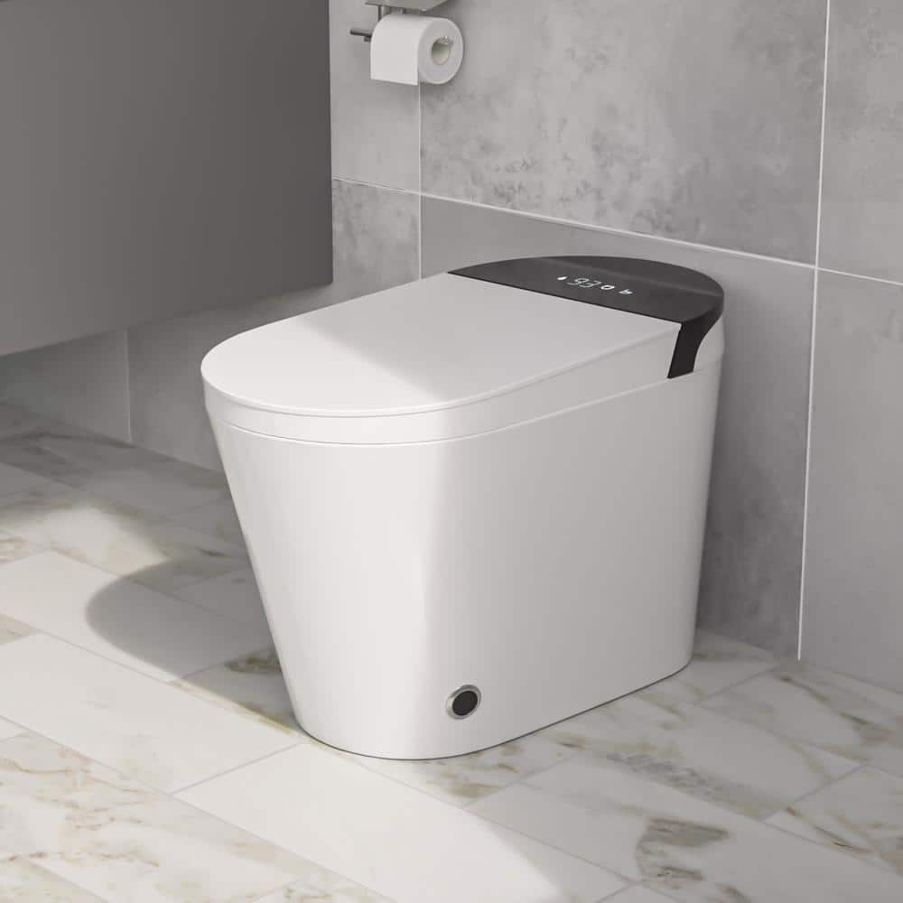 Logmey Elongated Smart Toilet | Heated Seat, Auto Flush, Night Light, Remote Control | MT-7G610