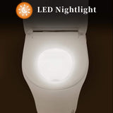 Logmey Elongated Smart Bidet Toilet with Heated Seat, Auto Flush, and Night Light