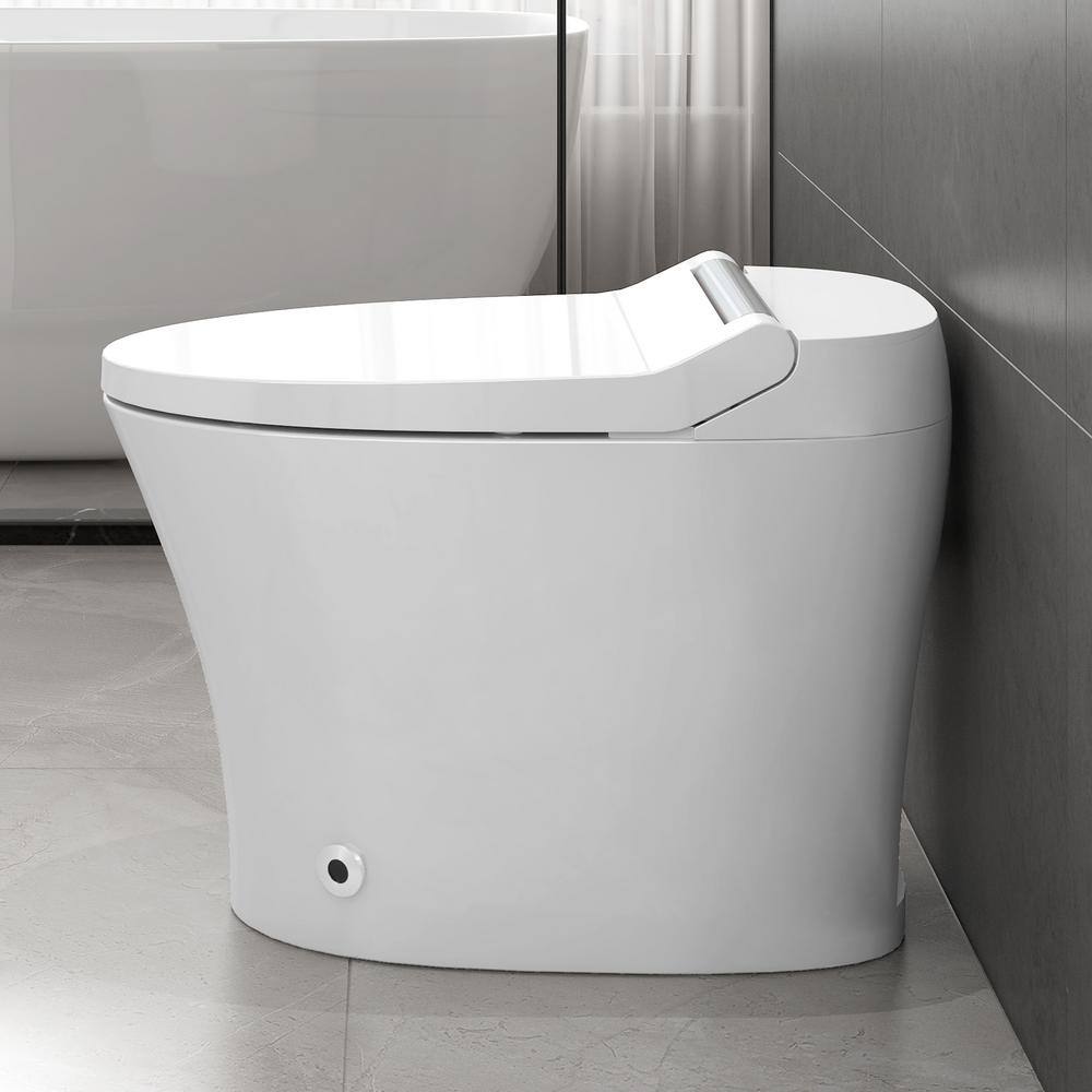 Logmey Elongated Smart Bidet Toilet with Heated Seat, Auto Flush, and Night Light