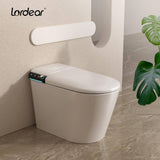 LORDEAR 1.27 GPF Tankless Elongated Smart Bidet Toilet with Auto Open/Close Lid in White