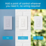 Lutron Caseta Smart Lighting Lamp Dimmer Switch Starter Kit with Smart Hub (P-BDG-PKG1P)