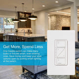 Lutron Caseta Smart Lighting Dimmer Switch (2 Count) Starter Kit with Smart Hub (P-BDG-PKG2W-HD)