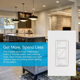 Lutron Caseta Smart Dimmer Switch and Remote Kit for Wall and Ceiling Lights, 150-Watt LED Bulbs (P-PKG1W-2PK-WH) (2-Pack)