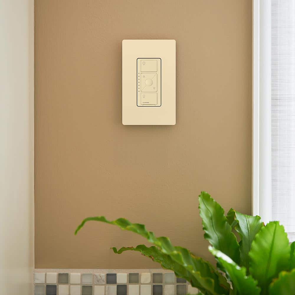Lutron Caseta Smart Lighting Dimmer Switch for ELV Bulbs, 250W LED Bulbs, White (PD-5NE-WH)