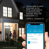 Lutron Caseta Smart Lighting Dimmer Switch for ELV Bulbs, 250W LED Bulbs, White (PD-5NE-WH)