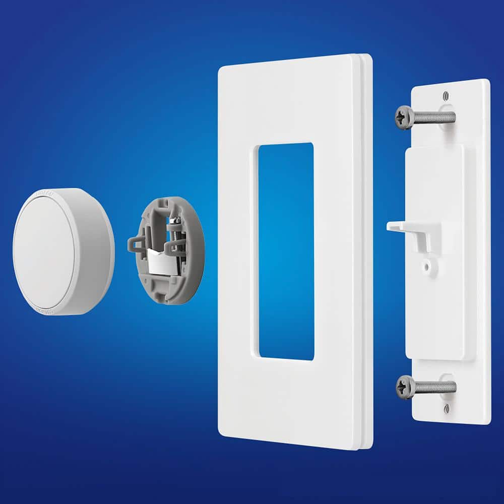 Lutron Aurora Smart Bulb Dimmer Switch for Paddle Switches, for Philips Hue Smart Bulbs, White (Z3-1BRL-PKGD-WH)
