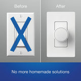 Lutron Aurora Smart Bulb Dimmer Switch for Paddle Switches, for Philips Hue Smart Bulbs, White (Z3-1BRL-PKGD-WH)