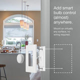 Lutron Aurora Smart Bulb Dimmer Switch for Paddle Switches, for Philips Hue Smart Bulbs, White (Z3-1BRL-PKGD-WH)