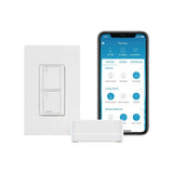 Lutron Caseta Smart Switch Starter Kit with Smart Hub, Neutral Wire Required, White (P-BDG-PKG1WS)