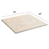 Alpe White 24 in. x 24 in. x 3/4 in. Stone-Look Porcelain Paver