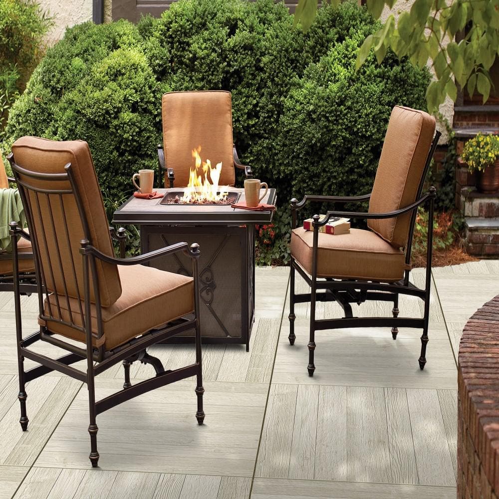 Foresta White 24 in. x 24 in. x 3/4 in. Wood-Look Porcelain Paver