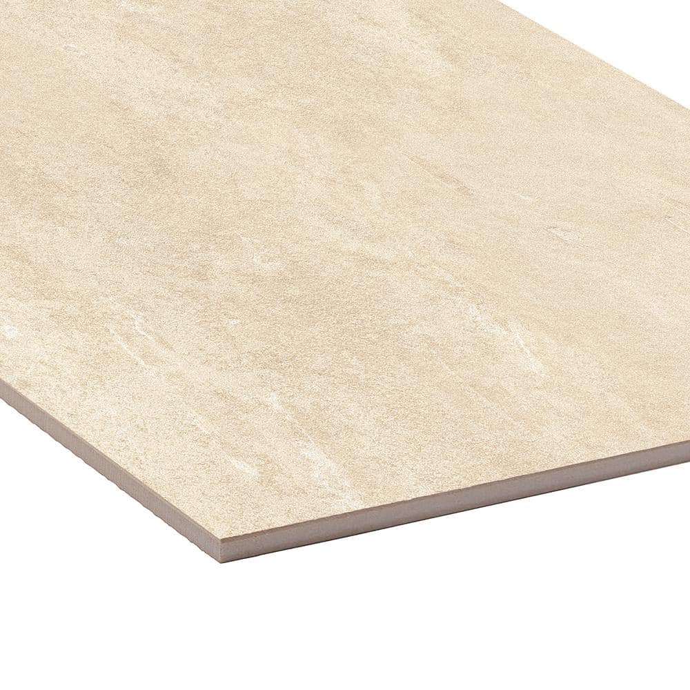 Slate White 24 in. x 24 in. x 0.75 in. Stone-Look Porcelain Paver (Case of 2)