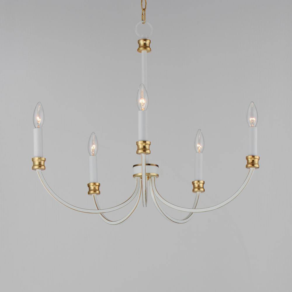 Maxim Lighting Charlton 5-Light White Chandelier