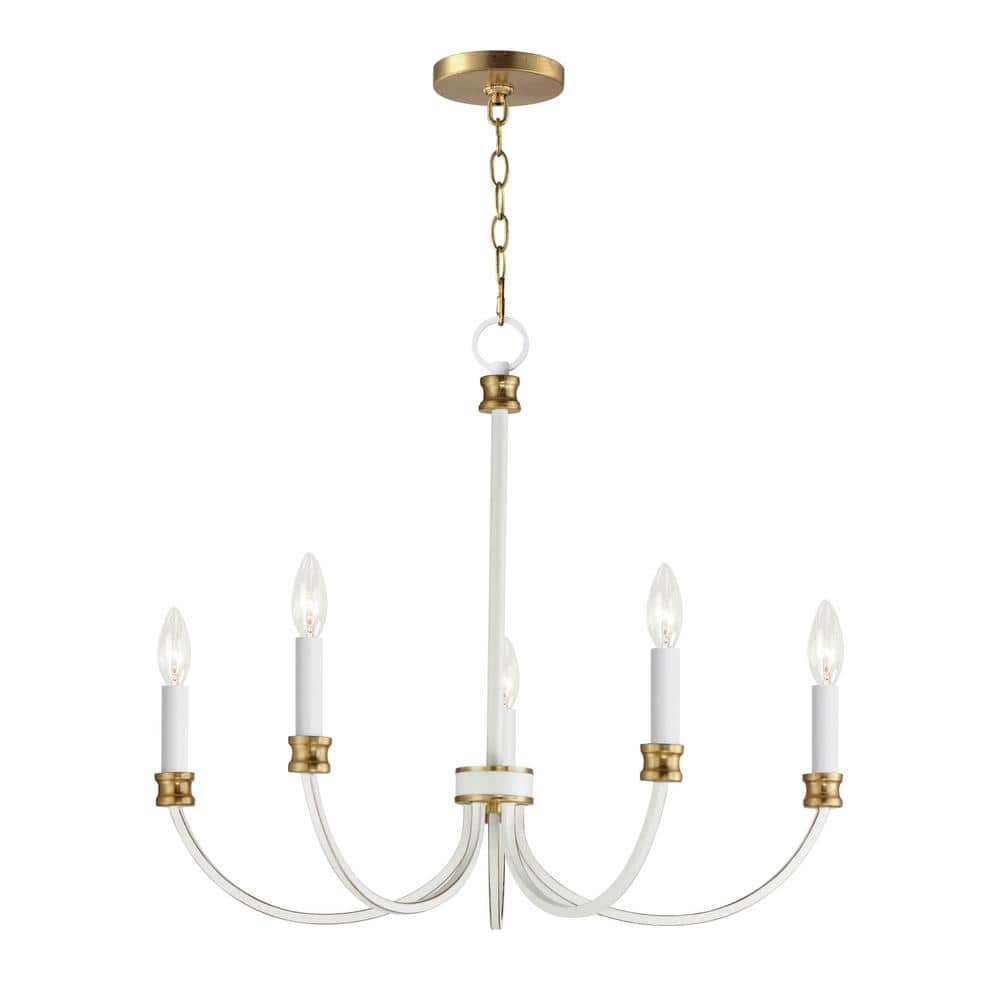 Maxim Lighting Charlton 5-Light White Chandelier
