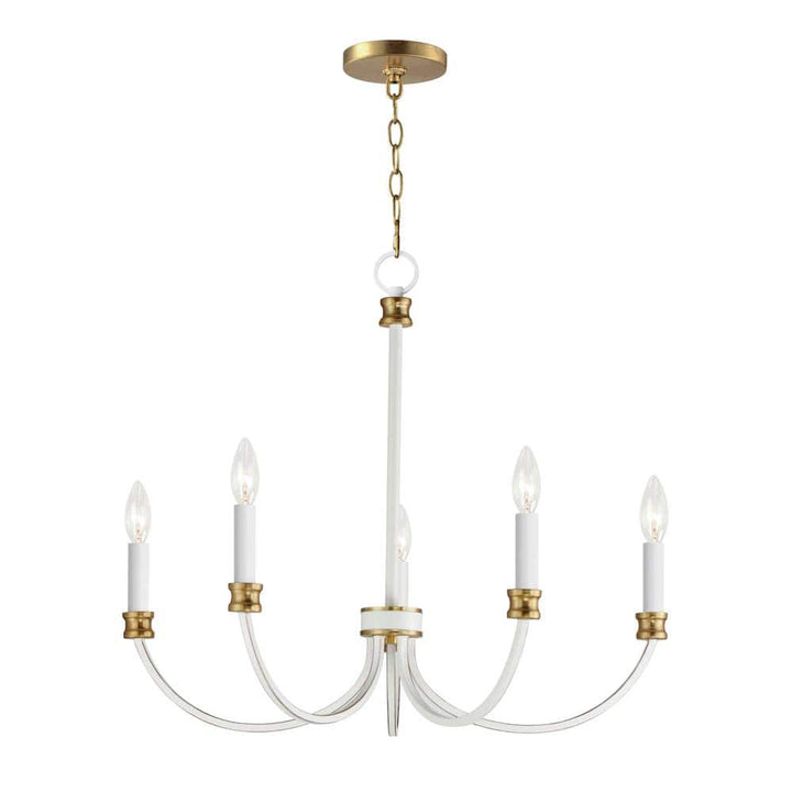 Maxim Lighting Charlton 5-Light White Chandelier