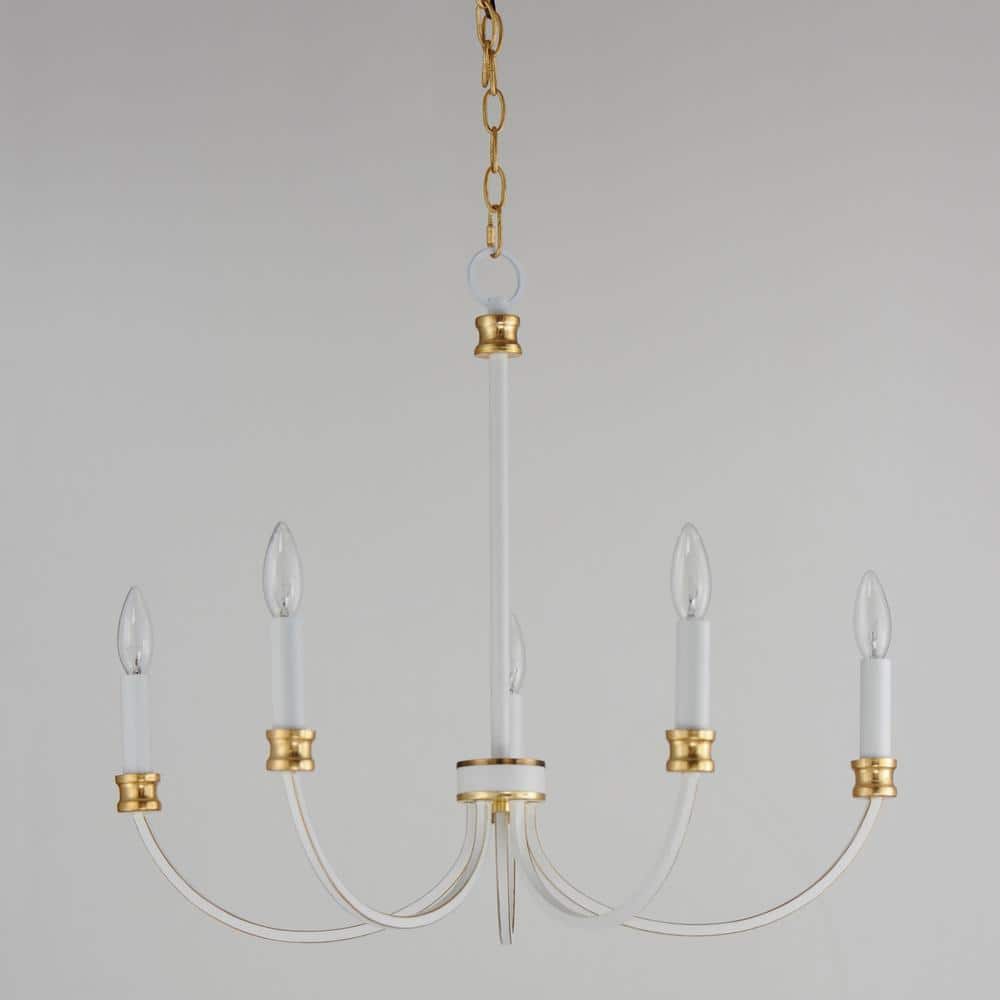 Maxim Lighting Charlton 5-Light White Chandelier