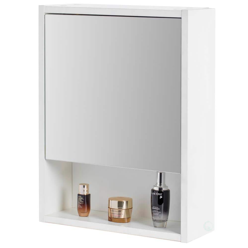Unbranded 17.5 in. x 23.5 in. Surface Mount Medicine Cabinet Bathroom Storage, Mirrored Vanity Medicine Chest with 3 Shelves