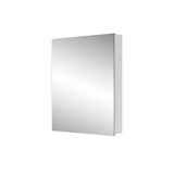 cadeninc 24 in. W x 30 in. H Rectangular Recessed/Surface Mount Beveled Single Mirror Bathroom Medicine Cabinet,White