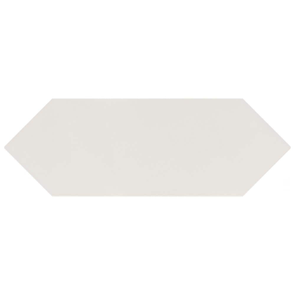Merola Tile Kite White 4 in. x 11-3/4 in. Porcelain Subway Floor and Wall Tile (11.81 sq. ft. / Case)