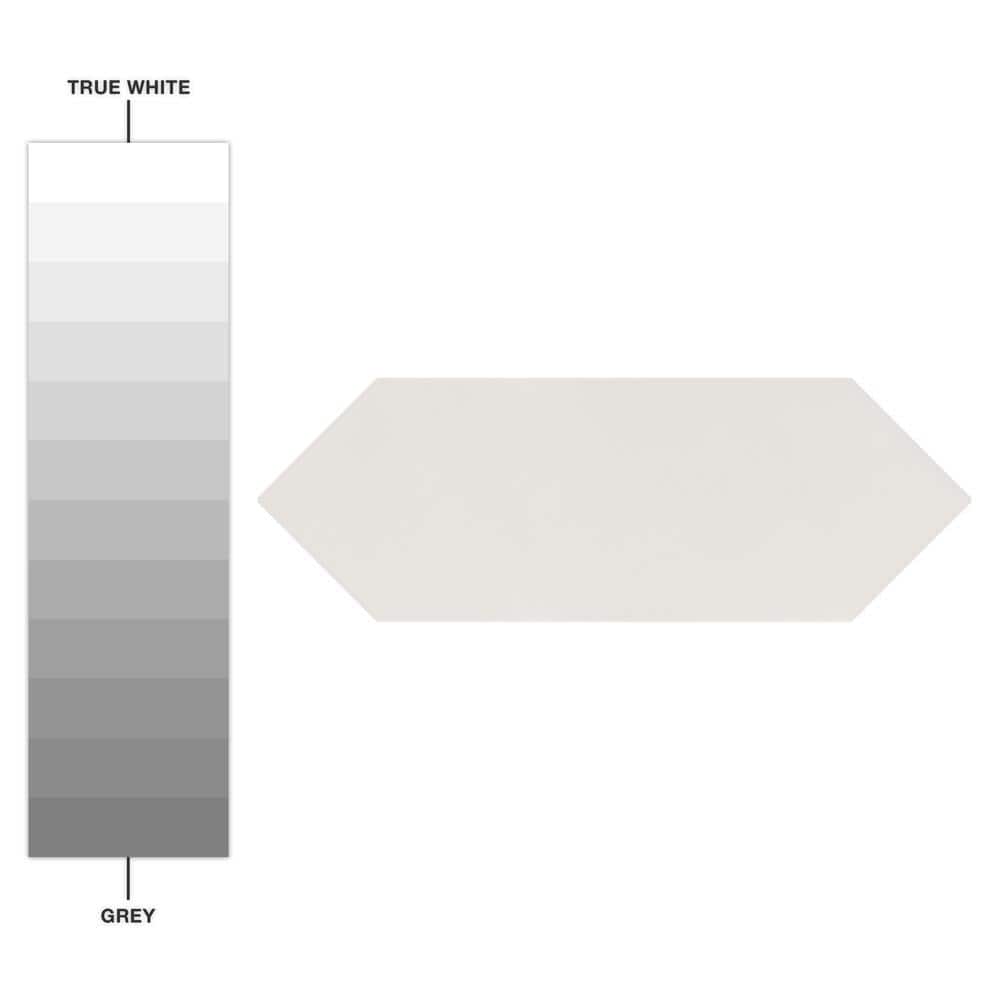 Merola Tile Kite White 4 in. x 11-3/4 in. Porcelain Subway Floor and Wall Tile (11.81 sq. ft. / Case)