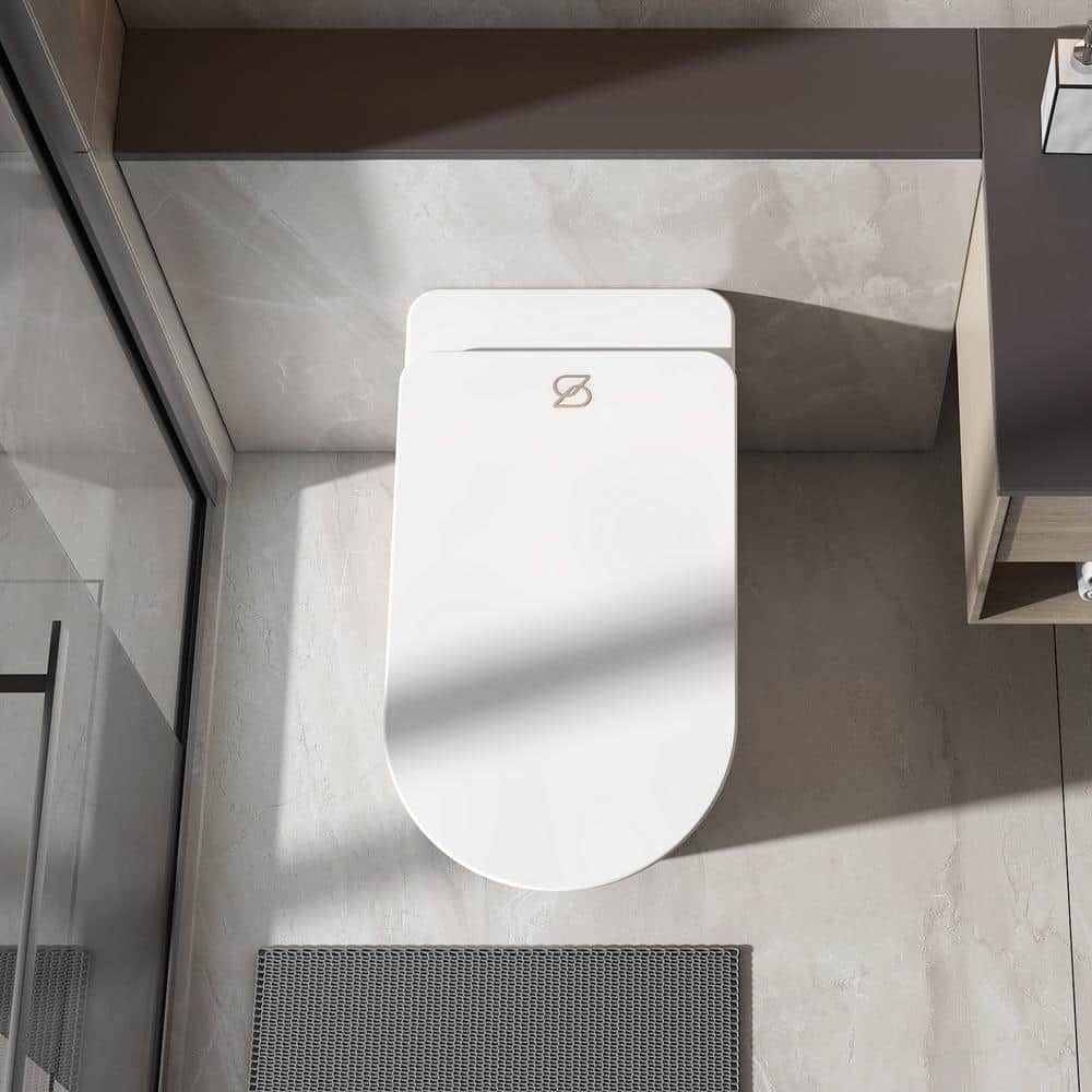 MEDUNJESS L-G Elongated Smart Toilet 1.34 GPF with Heated Seat, Auto Flush, and Deodorization