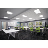 Metalux FPanel 62.2-Watt 2 ft. x 4 ft. White Integrated LED Dimmable Flat Panel Troffer Cool White