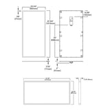 Metalux FPanel 62.2-Watt 2 ft. x 4 ft. White Integrated LED Dimmable Flat Panel Troffer Cool White