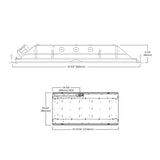 Metalux 2 ft. x 4 ft. White Integrated LED Drop Ceiling Troffer Light with 6400 Lumens, 4000K