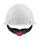 Milwaukee BOLT White Type 1 Class C Front Brim Vented Hard Hat, 4-Point Ratcheting Suspension, with Smoke Full Face Shield