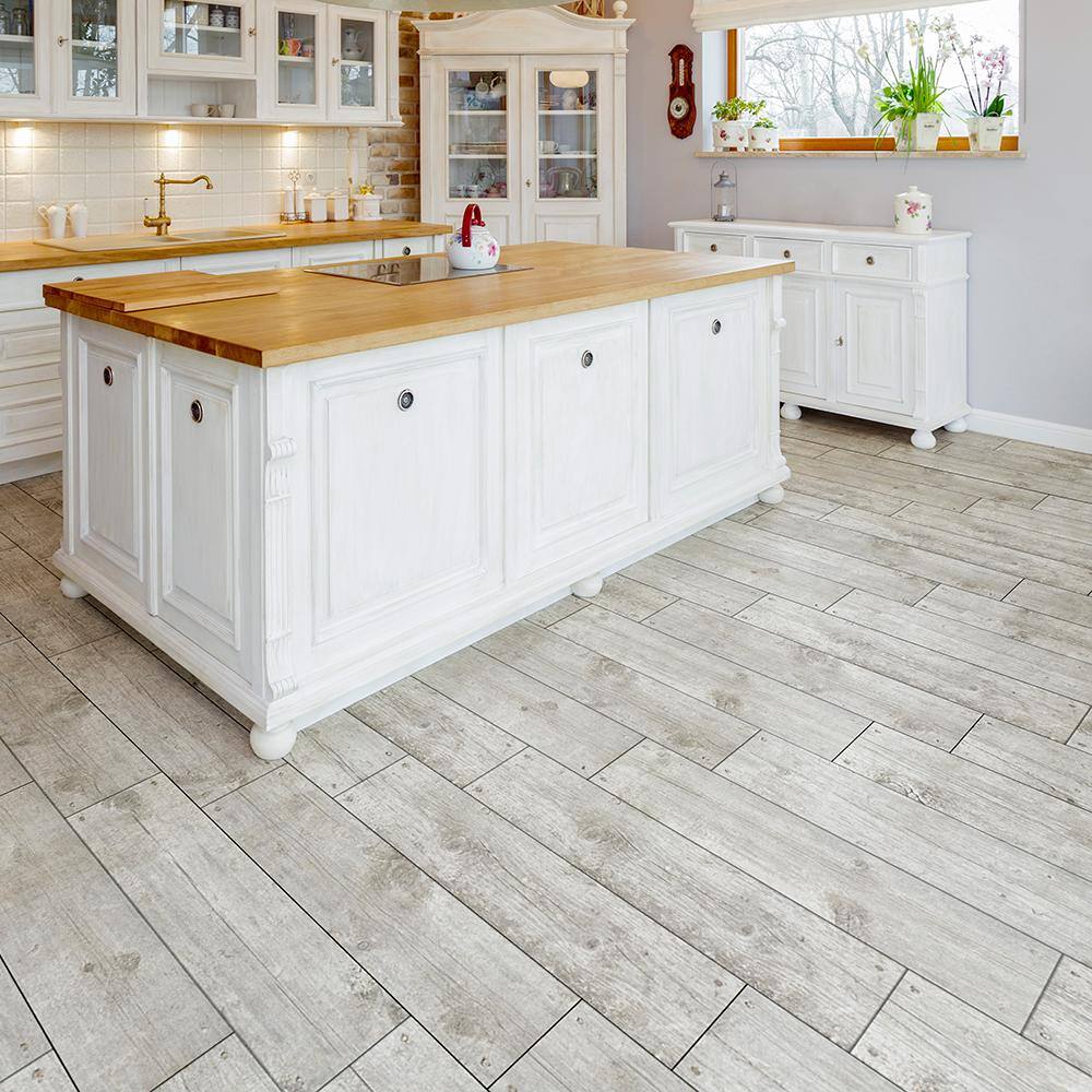 Merola Tile Cottage White 5-7/8 in. x 23-5/8 in. Ceramic Floor and Wall Tile (12.2 sq. ft. / case)