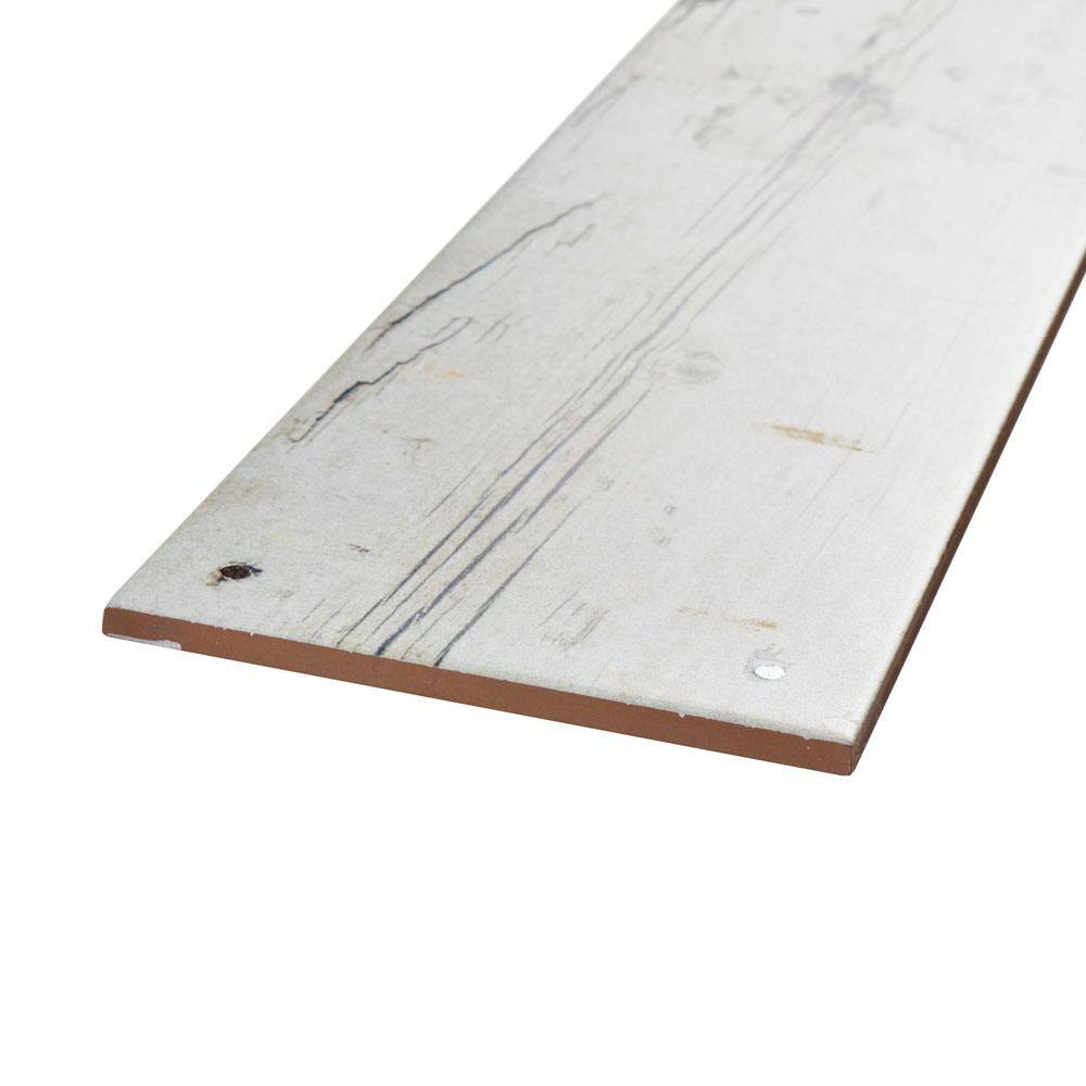 Merola Tile Cottage White 5-7/8 in. x 23-5/8 in. Ceramic Floor and Wall Tile (12.2 sq. ft. / case)
