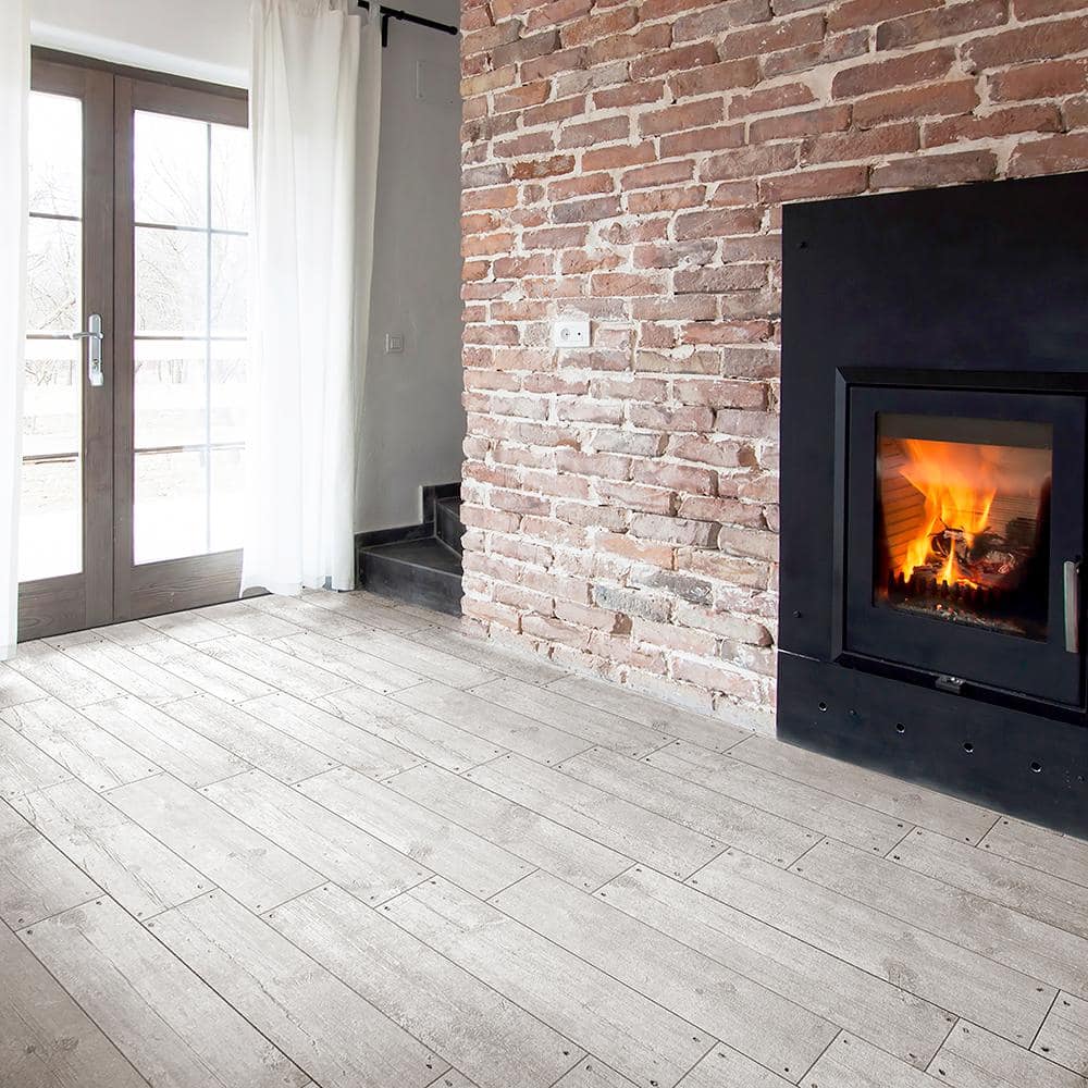 Merola Tile Cottage White 5-7/8 in. x 23-5/8 in. Ceramic Floor and Wall Tile (12.2 sq. ft. / case)