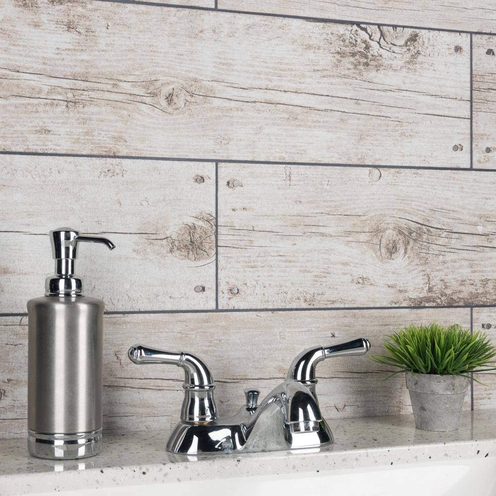 Merola Tile Cottage White 5-7/8 in. x 23-5/8 in. Ceramic Floor and Wall Tile (12.2 sq. ft. / case)