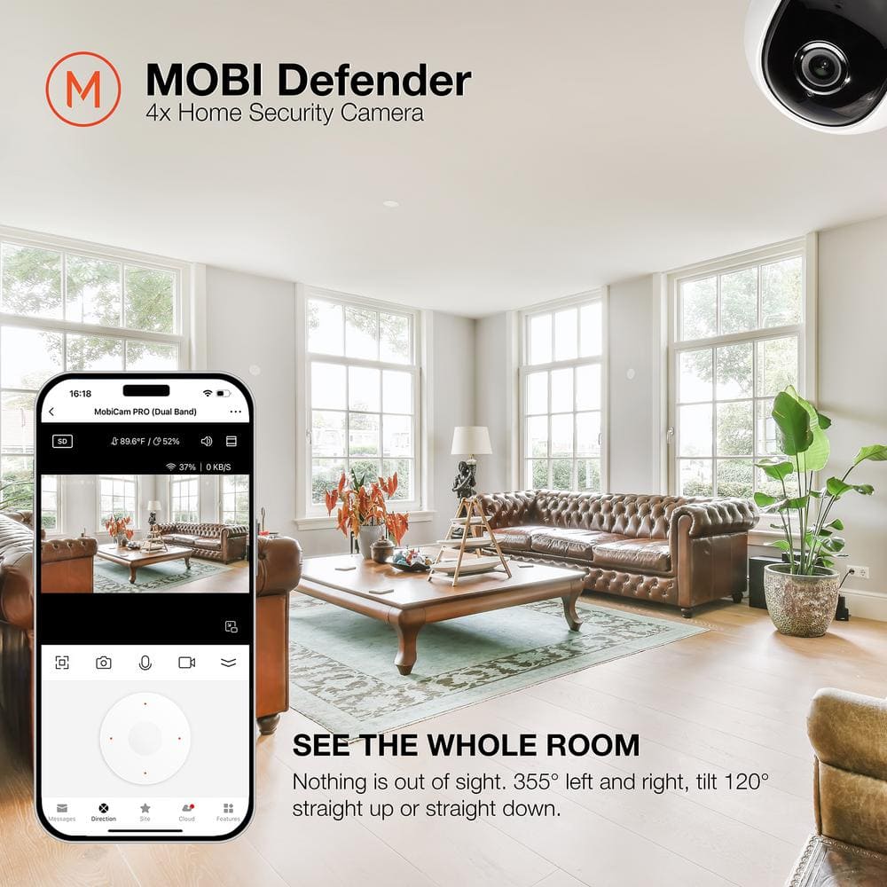 Mobi Defender - Smart Home Security Cameras (4-Pack)