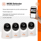Mobi Defender - Smart Home Security Cameras (4-Pack)